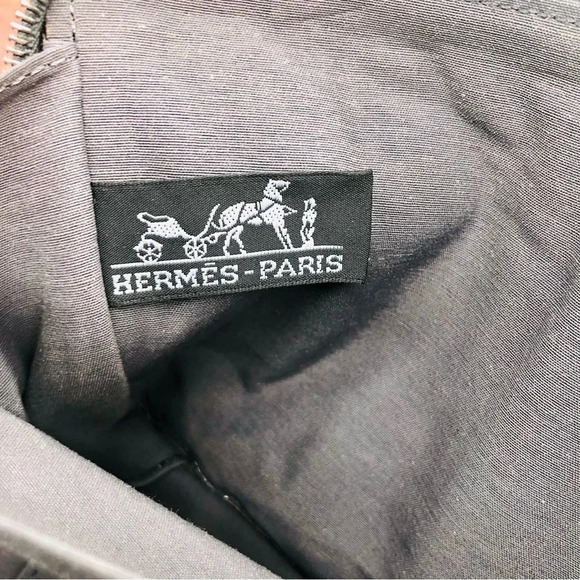 Authentic Hermes Fourre Tout Canvas Clutch Bag and Wallet Organizer Set EUC - Picture 13 of 17